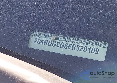 2014 Dodge Grand Caravan Sxt from USA, damaged, VIN 2C4RDGCG6ER320109